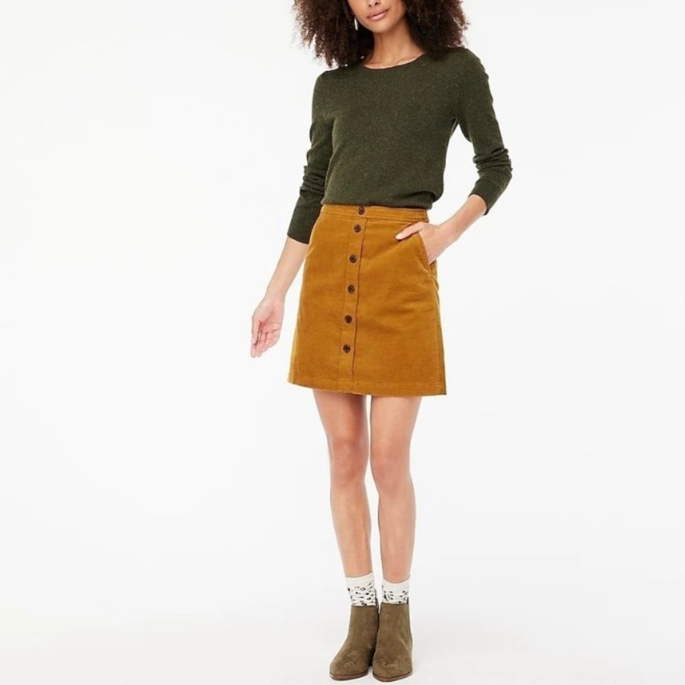 NWT J.Crew Corduroy Skirt - 8